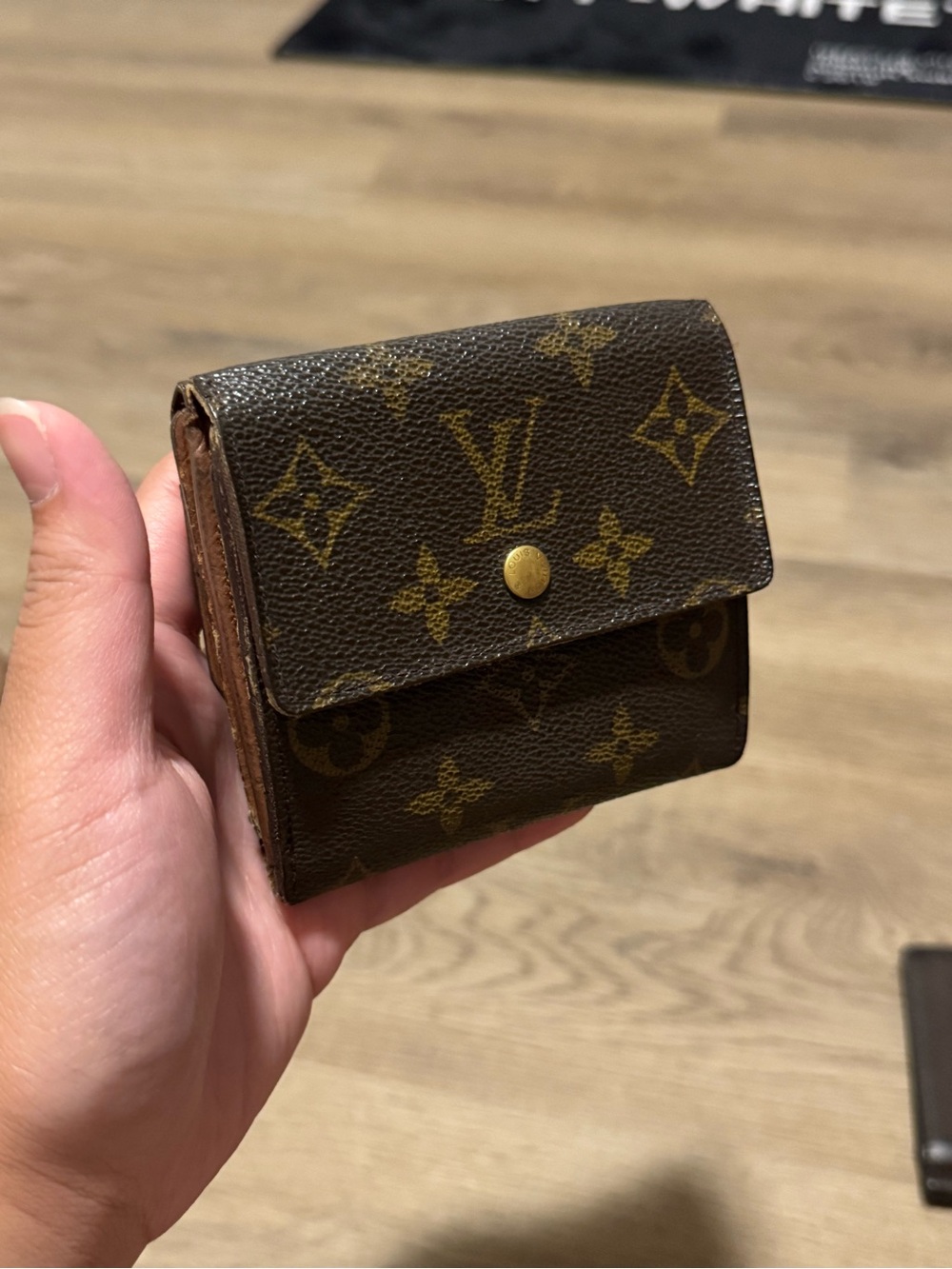 Louis Vuitton Monogram Vintage Compact Trifold Wallet Coin Pocket